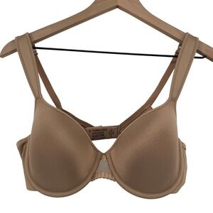 Thirdlove 24/7 Classic Perfect Coverage Bra Taupe 34D Memory Foam Strap Comfy